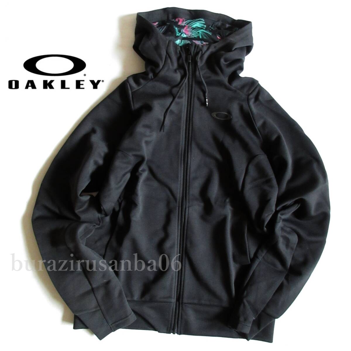 メンズ M ◆未使用 定価8,690円 OAKLEY オークリー フルジップ パーカー Enhance Technical Fleece Jacket.WR 7.0 ブラック 461547JP拍卖