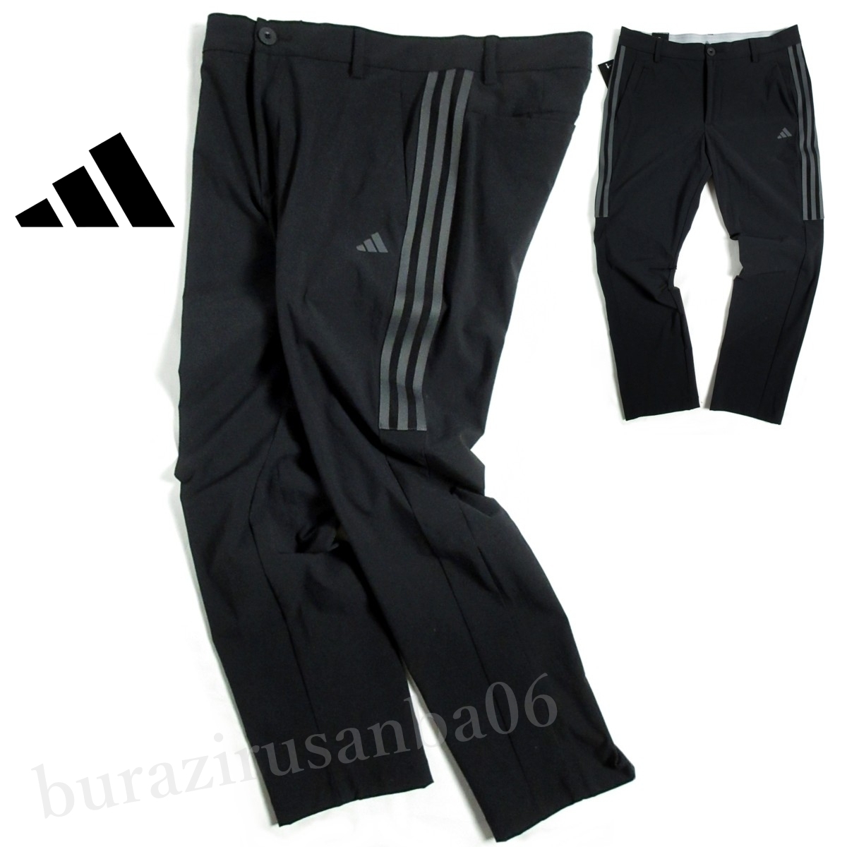 メンズ 85cm 未使用 定価14,960円 adidas GOLF アディダス ゴルフ 4wayストレッチ 撥水 アンクルパンツ 9分丈 ゴルフパンツ IN9011 黒拍卖