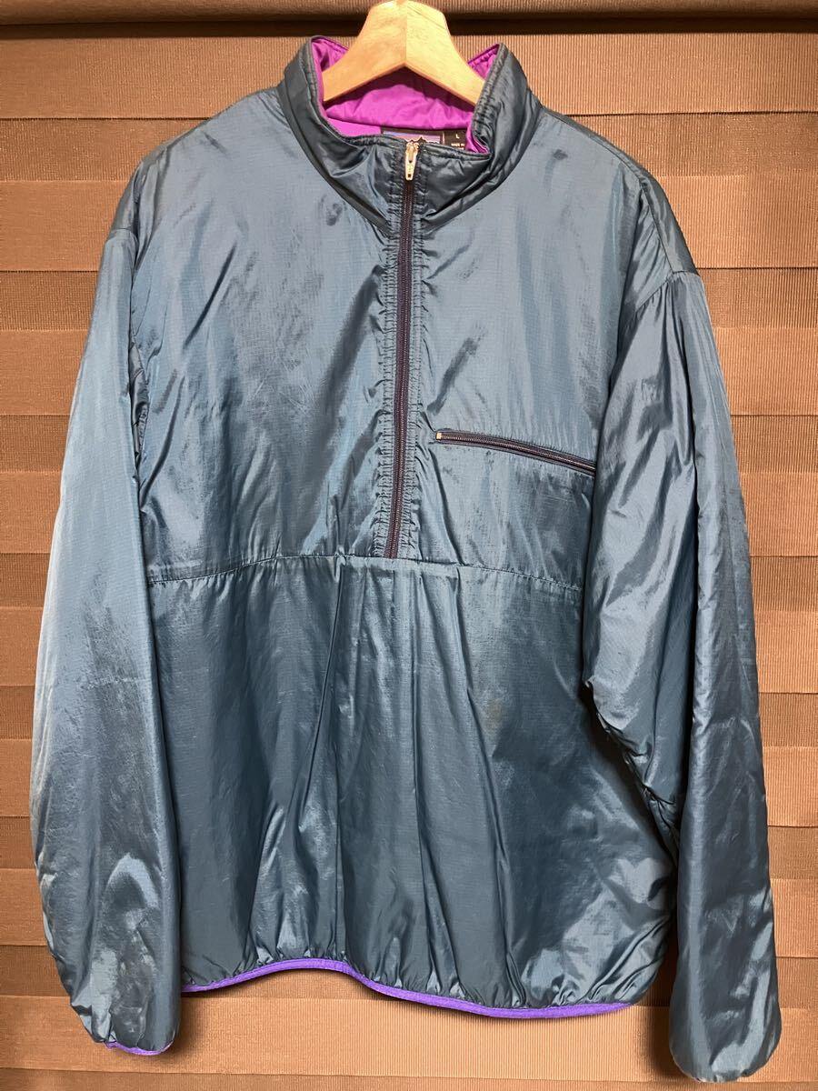 パタゴニア パフボール プルオーバー ハーフジップ  L グリーン系 USA製 patagonia拍卖