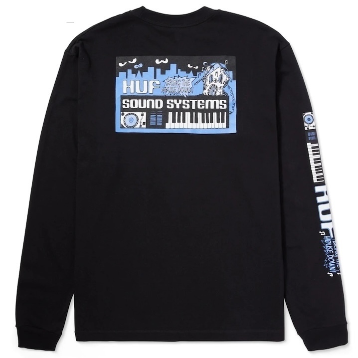 HUF Sound Systems L/S T-Shirt Black L Tシャツ拍卖