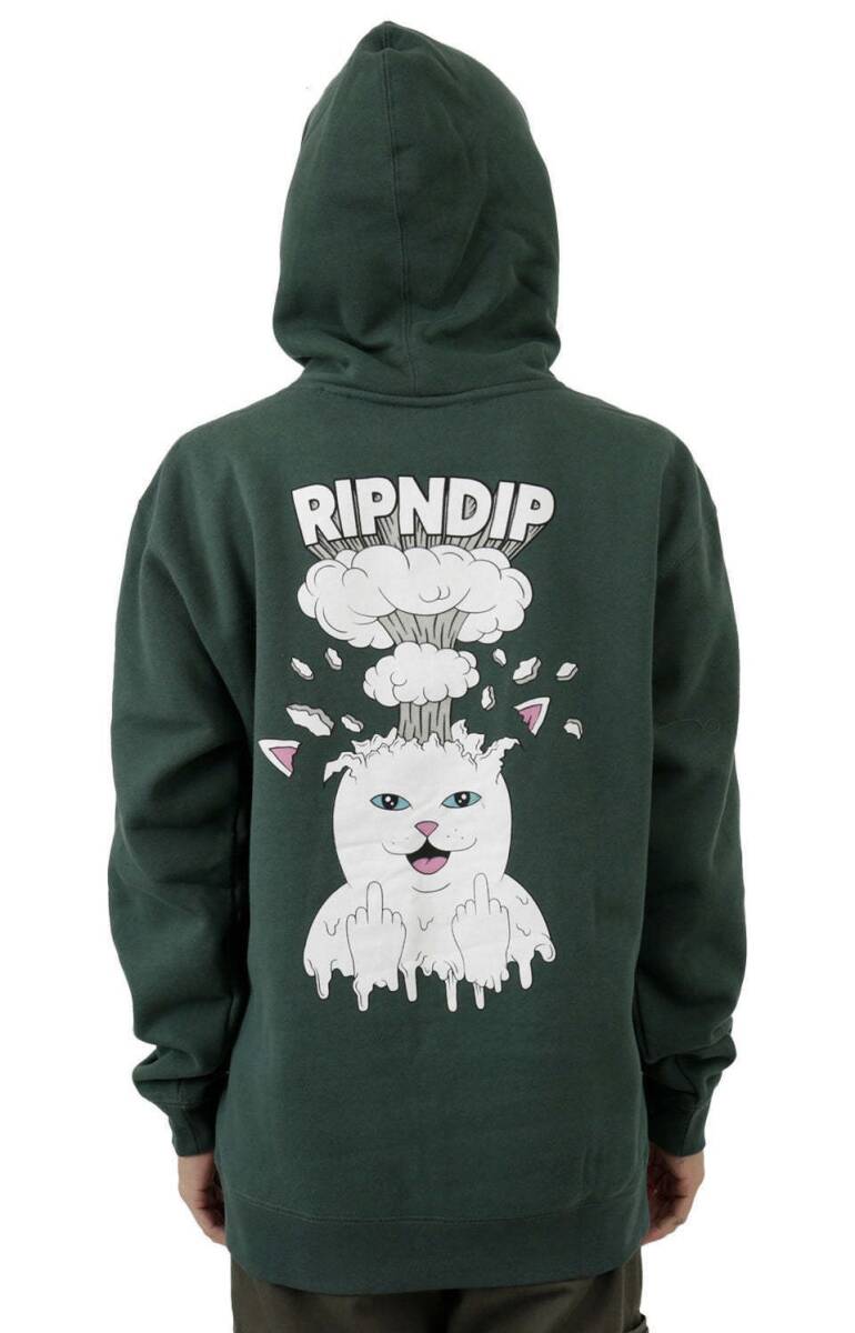 Ripndip Mind Blown Pullover Hoodie Alpine Green M パーカー拍卖