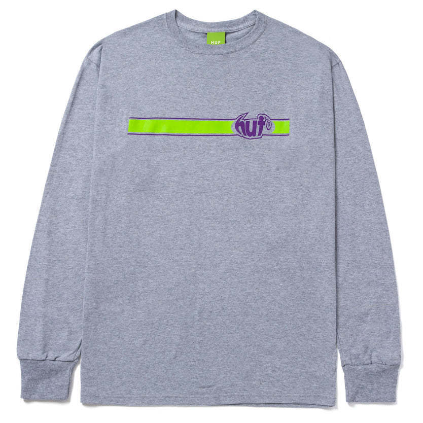 HUF Candyflip L/S T-Shirt Athletic Grey M Tシャツ拍卖