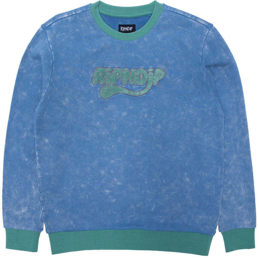 Ripndip Ripntail Crewneck Blue Mineral Wash L トレーナー拍卖