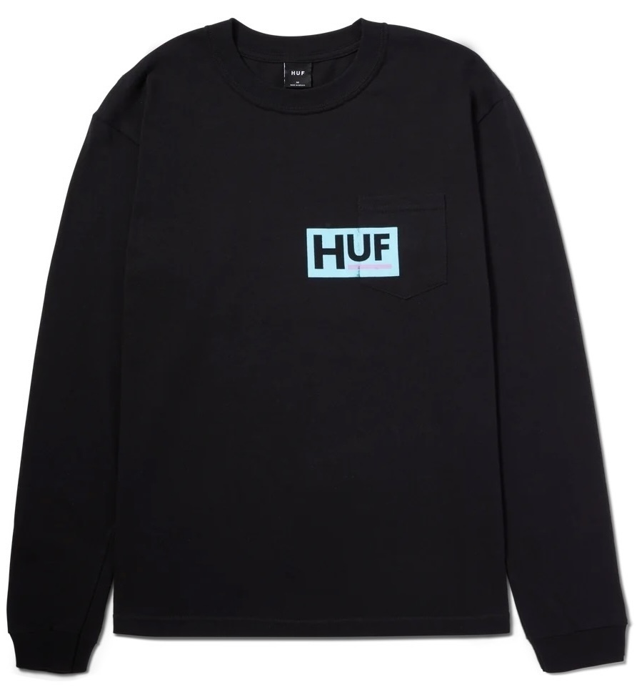 HUF Busy L/S T-Shirt Black XXL Tシャツ拍卖