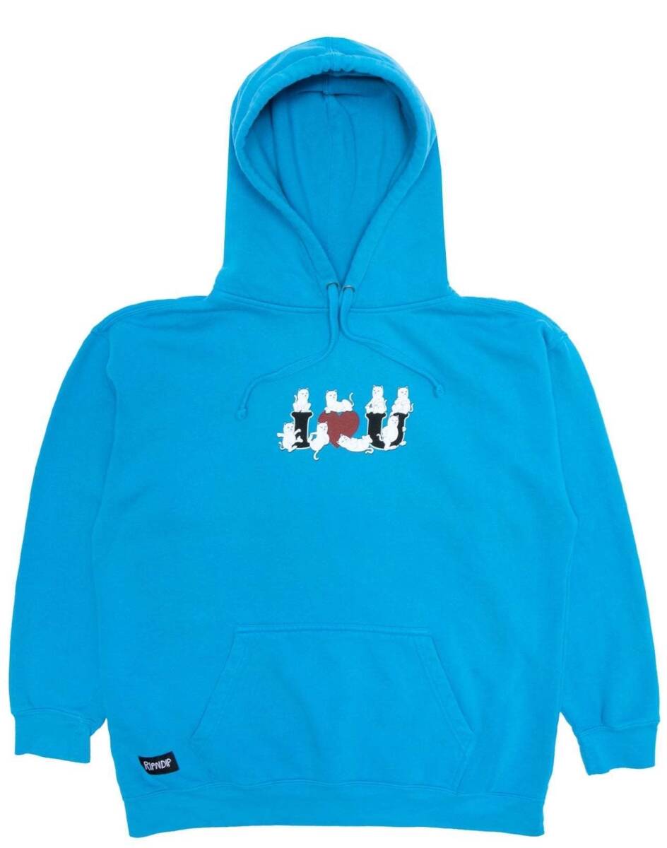 Ripndip I Heart U Pullover Hoodie Azure Blue XL パーカー拍卖