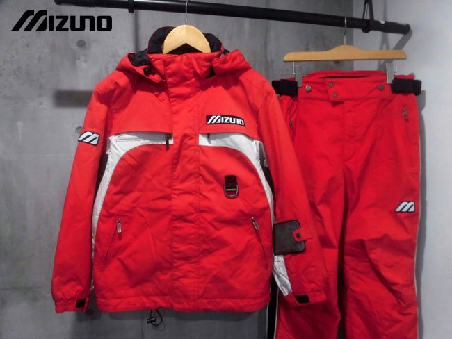MIZUNO ミズノ SPECIAL ORDER WEAR スキージャケット パンツ 上下セット S/セットアップ/オーダーメイド/赤 レッド/スノーウエア拍卖