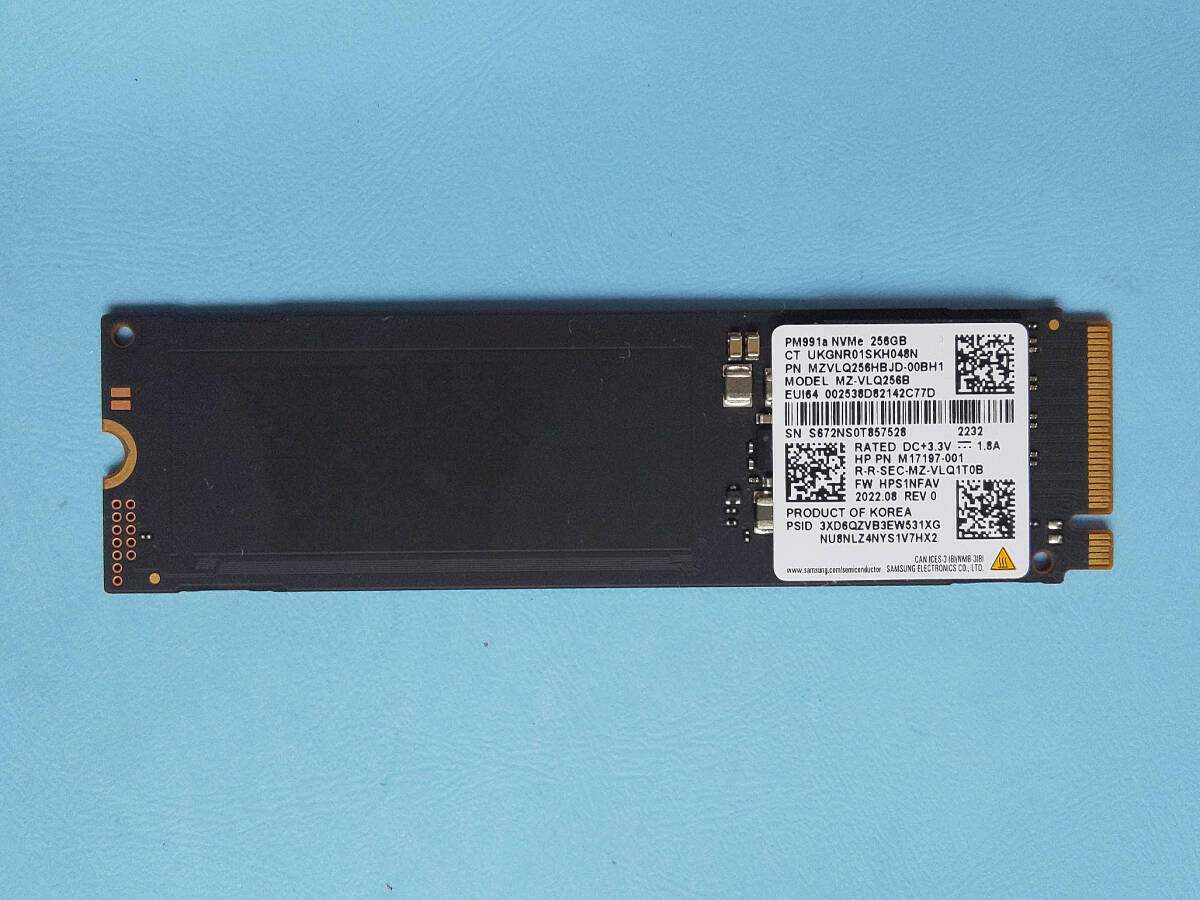●使用時間 16時間 NVMe SSD M.2 2280 SAMSUNG 256GB 作動確認中古品 NO76●拍卖
