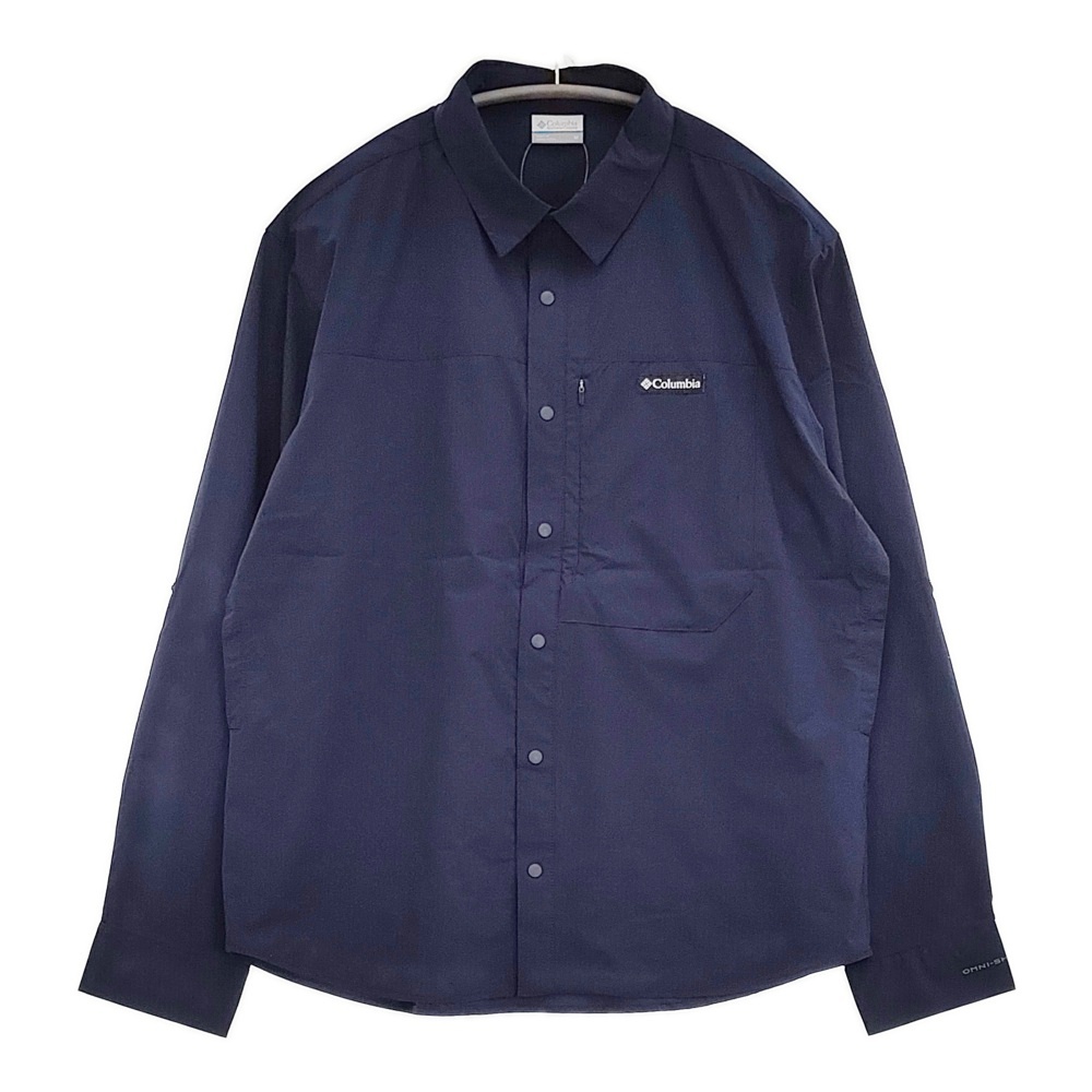 Columbia ライトキャニオンロングスリーブシャツ 定価14300円 PM0977 サイズM 長袖シャツ ネイビー コロンビア 5-1014M 267645拍卖