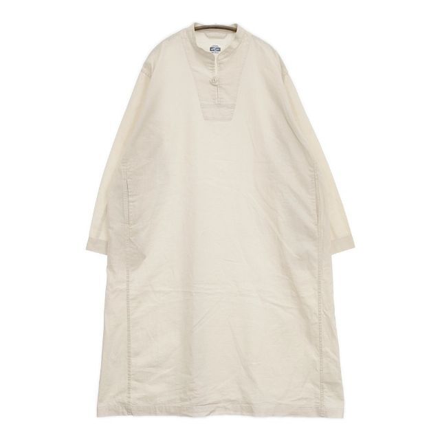 ARMY TWILL 新品 LaLa Begin別注 コットンリネンスモックワンピース 定価15400円 ECRU ベージュ アーミーツイル 5-0922M 265238拍卖