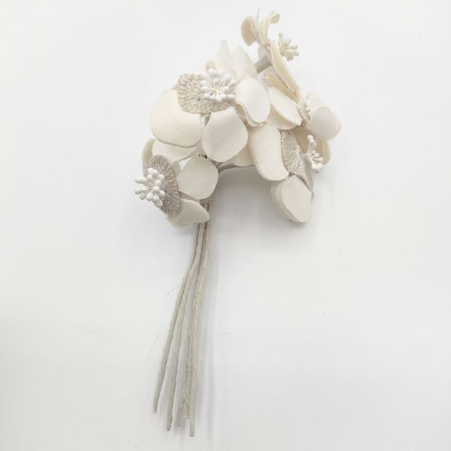 mina perhonen US7916 light net コサージュ ブローチ オフホワイト ミナペルホネン 5-1012G 269751拍卖