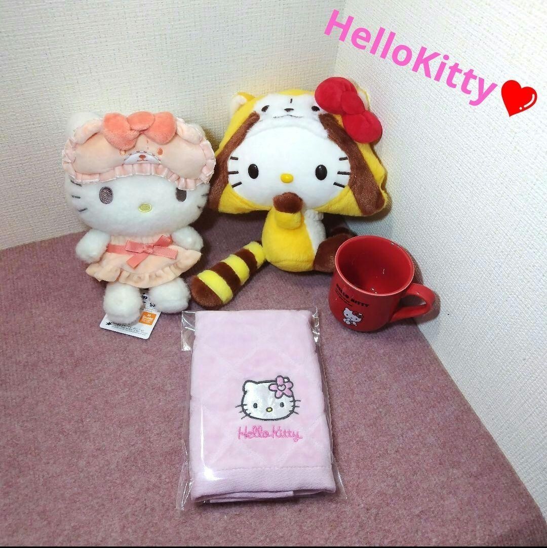★HelloKitty★ラスカルキティぬいぐるみ&パジャマ&マグカップ&タオル★拍卖