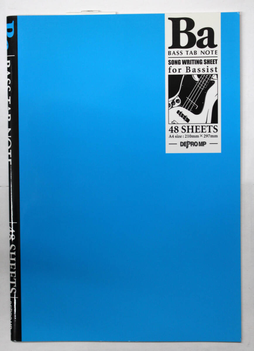 デプロMP 【BASS TAB NOTE】五線譜+TAB譜 ベース TABノート A4サイズ 48シート拍卖
