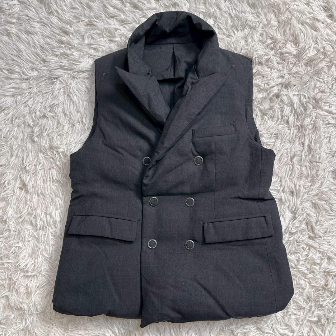 【希少!!00sアーカイブ!!】【宮下貴裕】NUMBER NINE ナンバーナイン 05AW ハイスト期 ハイストリート テーラードダウンベスト グレー拍卖