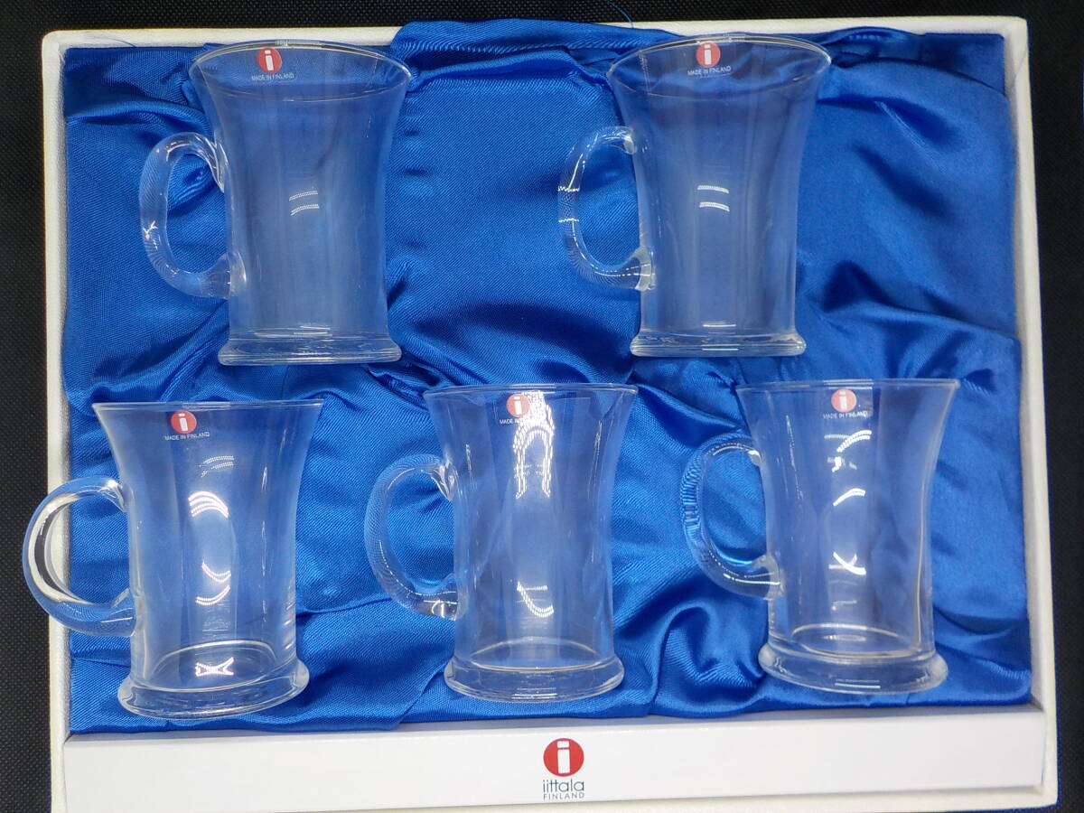 ★未使用★ビンテージ★フィンランド製★iittala★イッタラ★アイリッシュコーヒーカップ★耐熱★5個セット★北欧★ARABIA★アラビア★拍卖