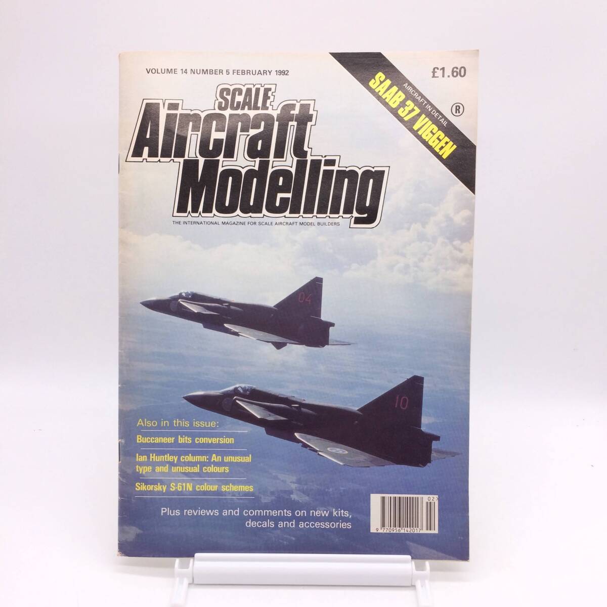 SCALE Aircraft Modelling Vol.14 Number5 1992年 SAAB37 VIGGEN スケール 航空機模型 AY251022拍卖