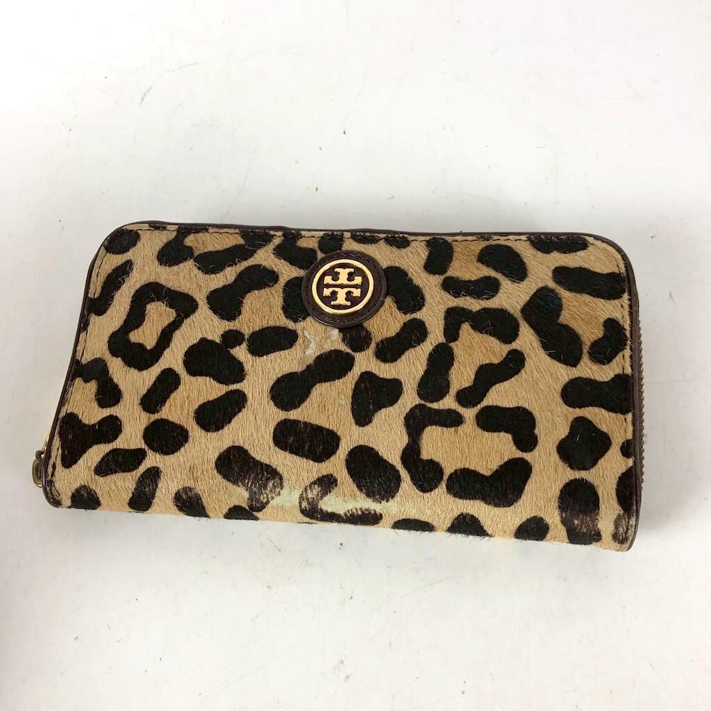 TORY BURCH トリーバーチ 長財布 レオパード レディース ブランド 送料無料 鑑定済み ヒョウ柄拍卖