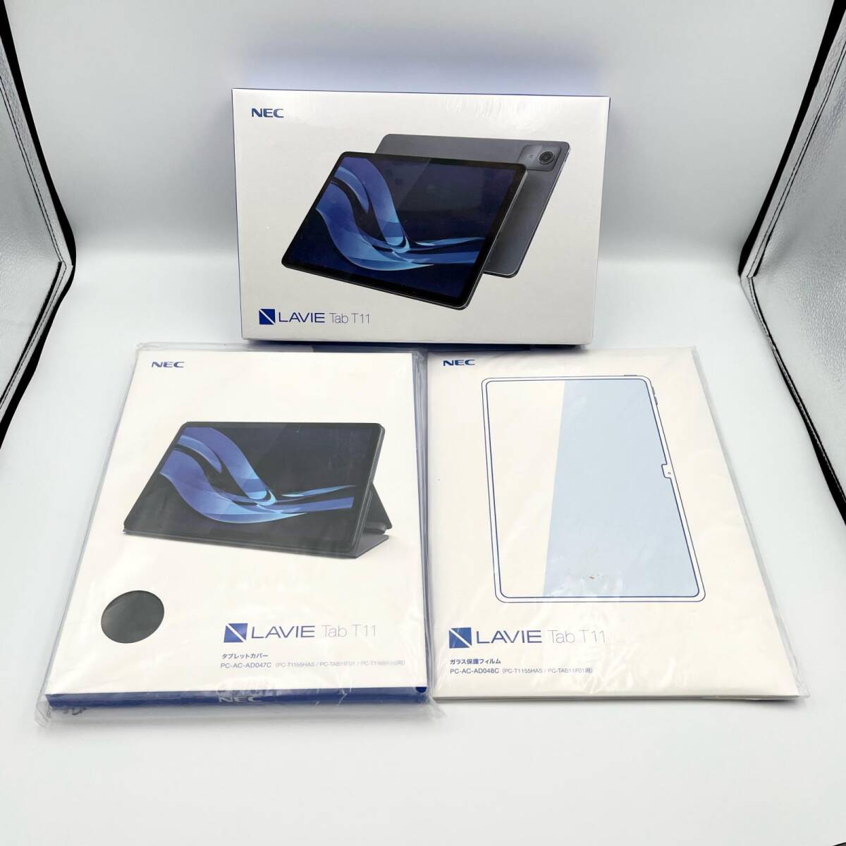 K703★未開封エヌイーシー NEC その他タブレット LAVIE Tab T11(本体) タブレットカバー,ガラス保護フィルム T1165/KAS ルナグレー拍卖