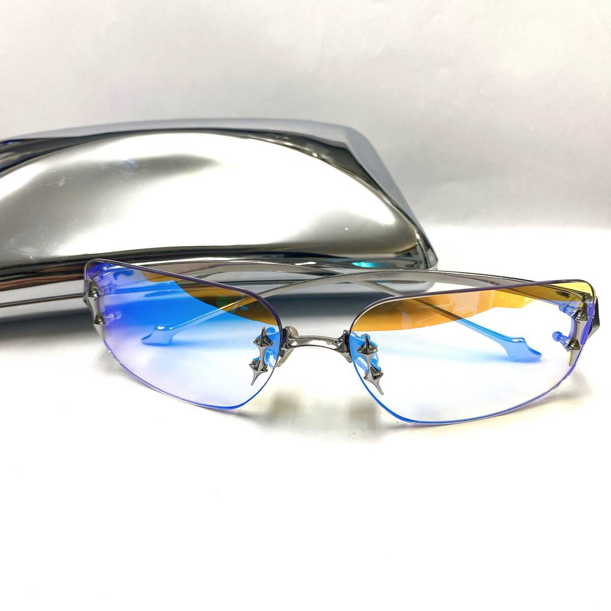 ・9807 GENTLE MONSTER ジェントルモンスター BOLD 眼鏡 サングラス 67□16-135 Col.02 ケース付き拍卖