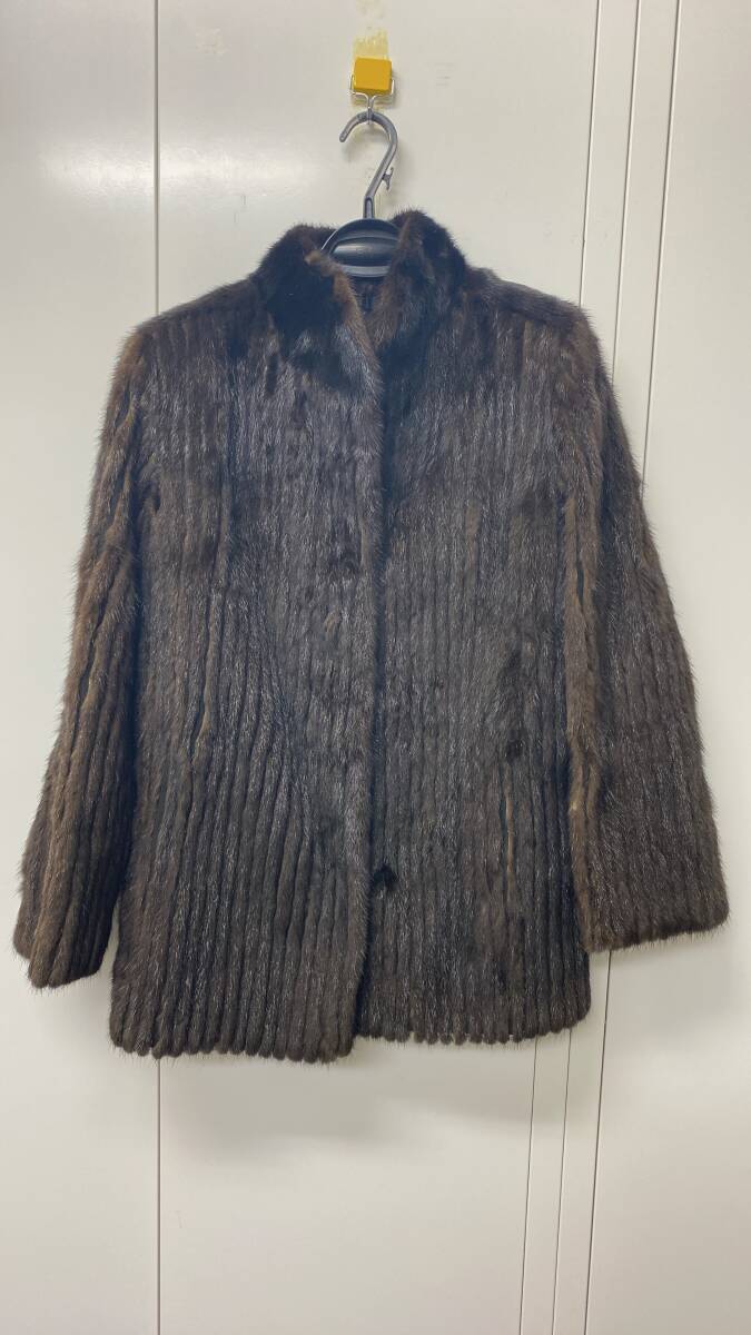 ●○9607 ROTINY 銀サガ SAGA MINK サガミンク コート ファーコート 毛皮コート ブラウン系○●拍卖