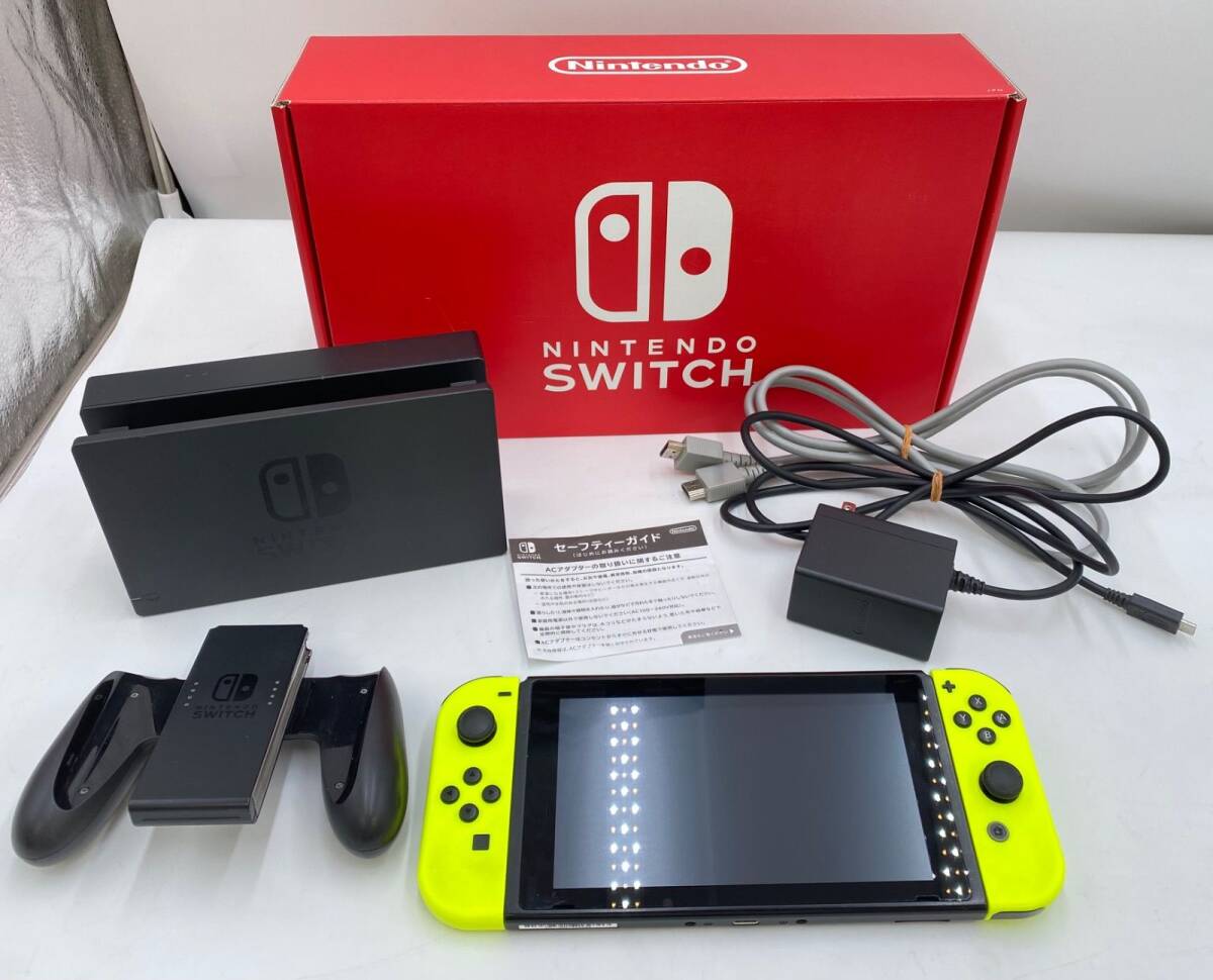 Nintendo ニンテンドー Switch スイッチ HAC-001 ネオンイエロー拍卖