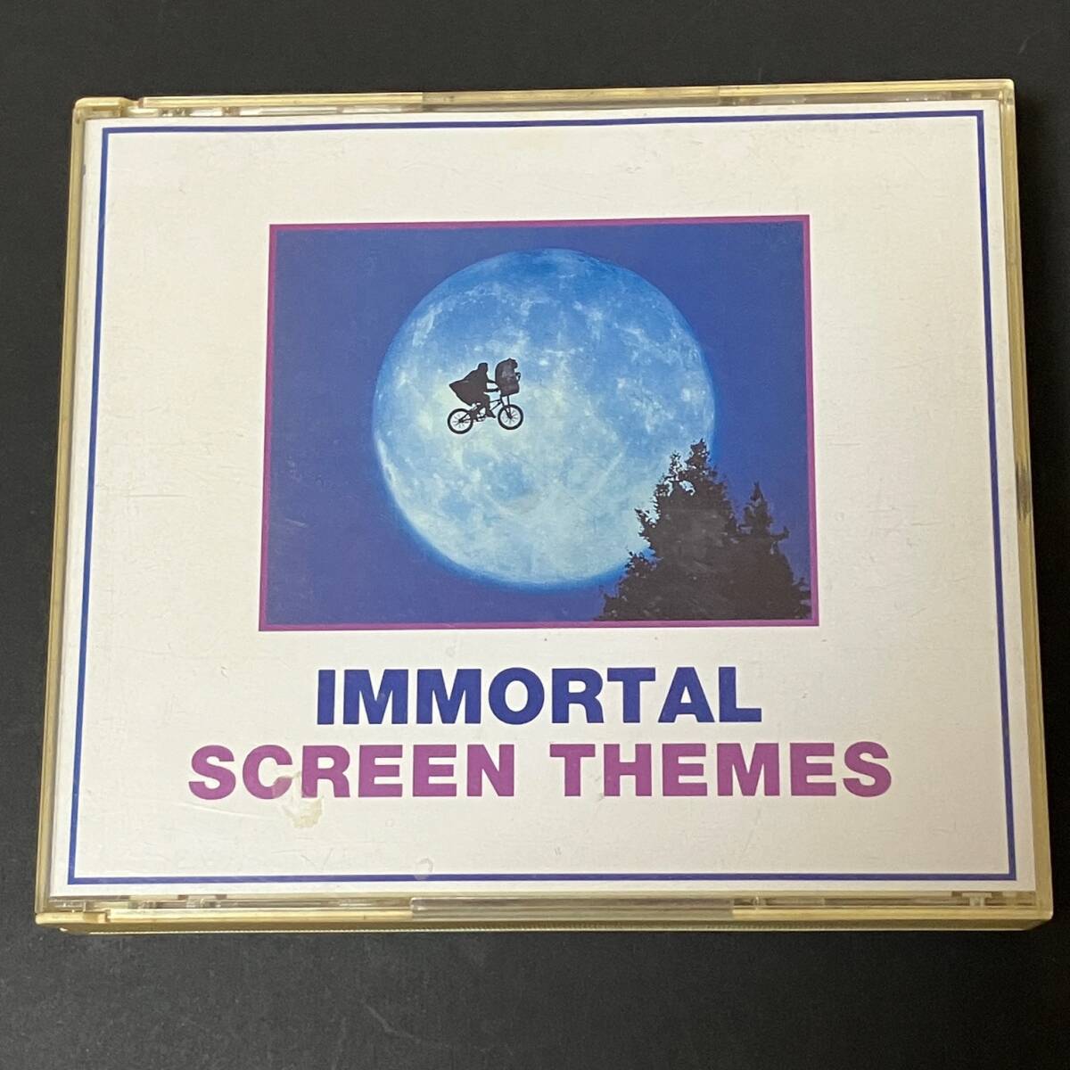 中古音楽CDアルバム☆2枚組 映画音楽BEST2/感動の映画音楽ベスト「IMMORTAL SCREEN THEMES」「ラ・ブーム」〜愛のファンタジー拍卖
