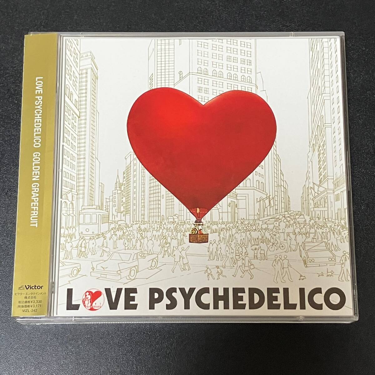 中古音楽CDアルバム☆CD+DVD2枚組 初回限定盤 帯付き☆ラブサイケデリコLOVE PSYCHEDELICO「GOLDEN GRAPEFRUIT」拍卖