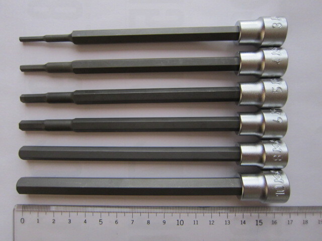 ヘックスビットソケット ヘキサゴンソケット 六角棒ソケット Ko-ken 9.5sq 3010M.160-3、4、5、6、8、10mm 工研 コーケン 山下工業研究所拍卖