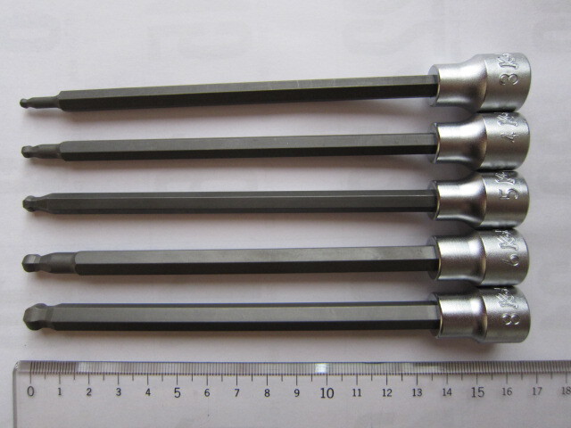 ヘックスビットソケット ヘキサゴンソケット ボールポイント Ko-ken 9.5sq 3010M.160-3、4、5、6、8mm 工研 コーケン 山下工業研究所拍卖