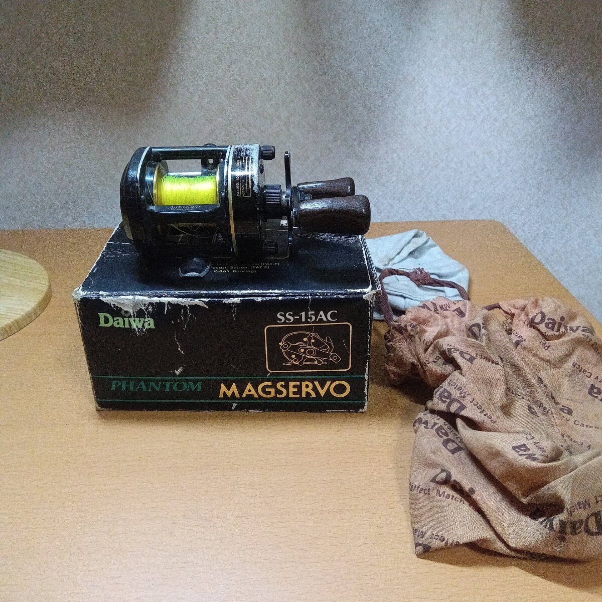 【ジャンク品】Daiwa ファントム/PHANTOM マグサーボ SS-15AC ベイトリール 『動作未確認 』部品取り 修理用 (志)拍卖