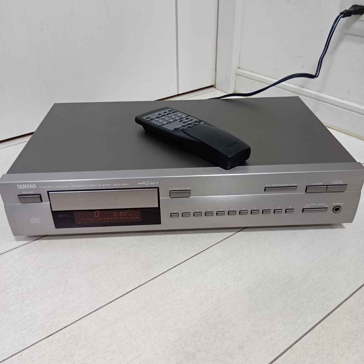 YAMAHA ヤマハ CDプレーヤー CDX590 リモコン付 ジャンク拍卖