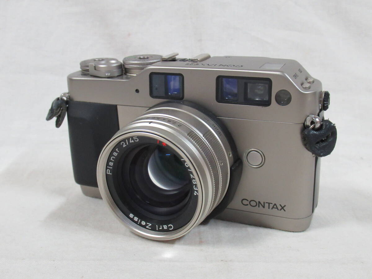 ジャンクカメラ コンタックス CONTAX G1 planar 2/45 CONTAX TLA140拍卖