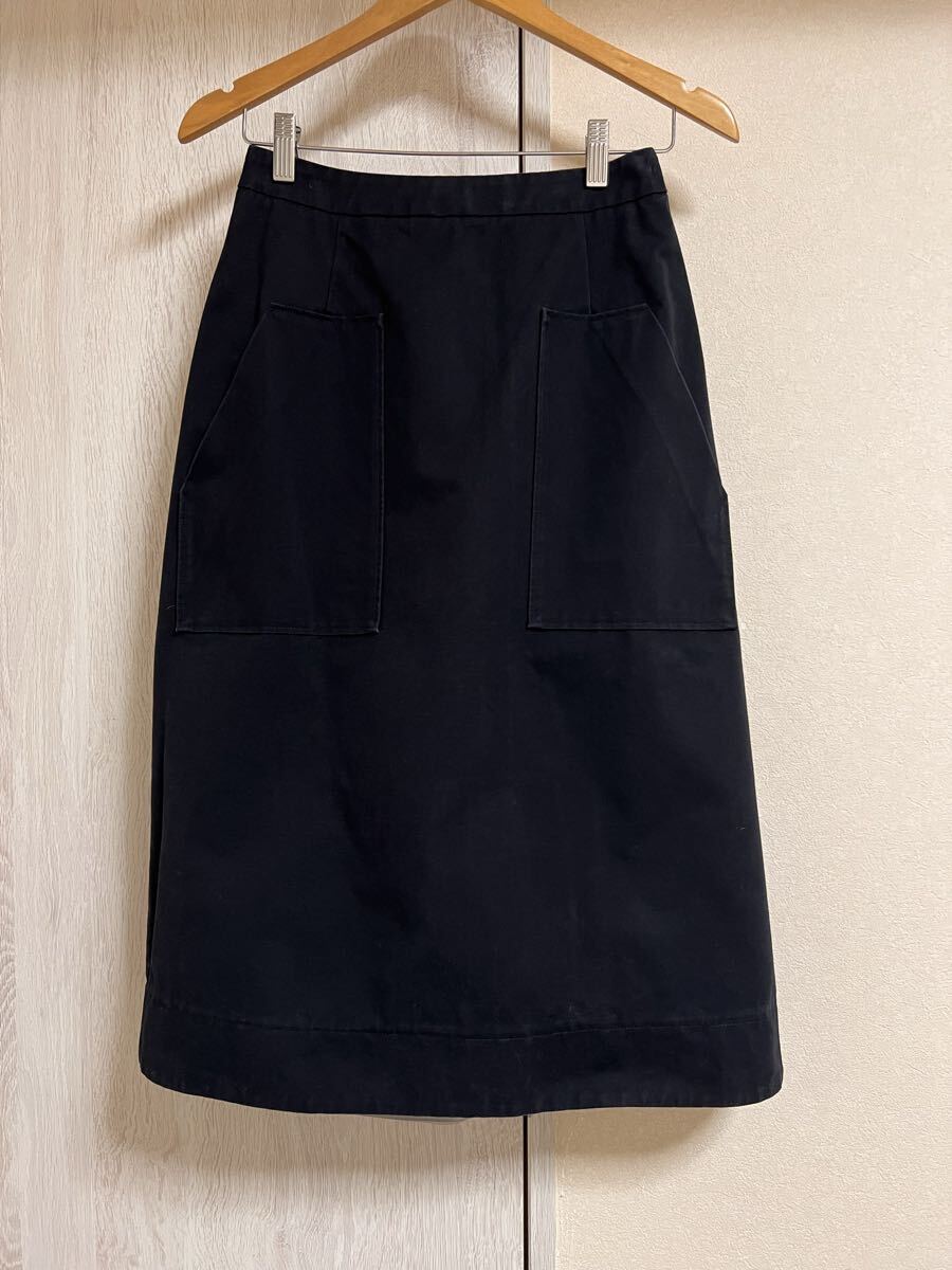 スタジオニコルソン コットンスカート ブラック拍卖