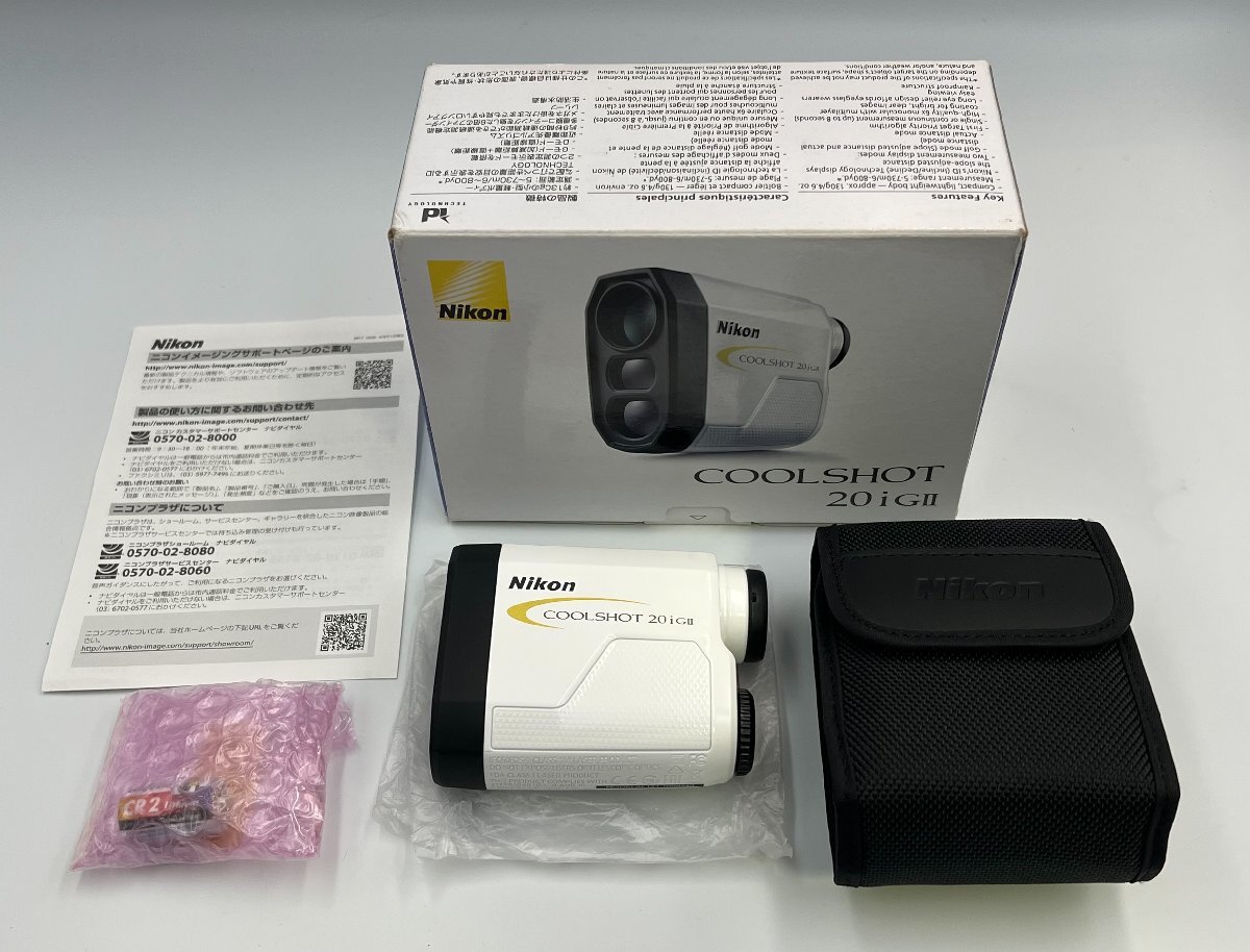 Nikon ニコン COOLSHOT 20i GII LCS20IG2 ゴルフ用レーザー距離計 純箱/ソフトケース/取説拍卖