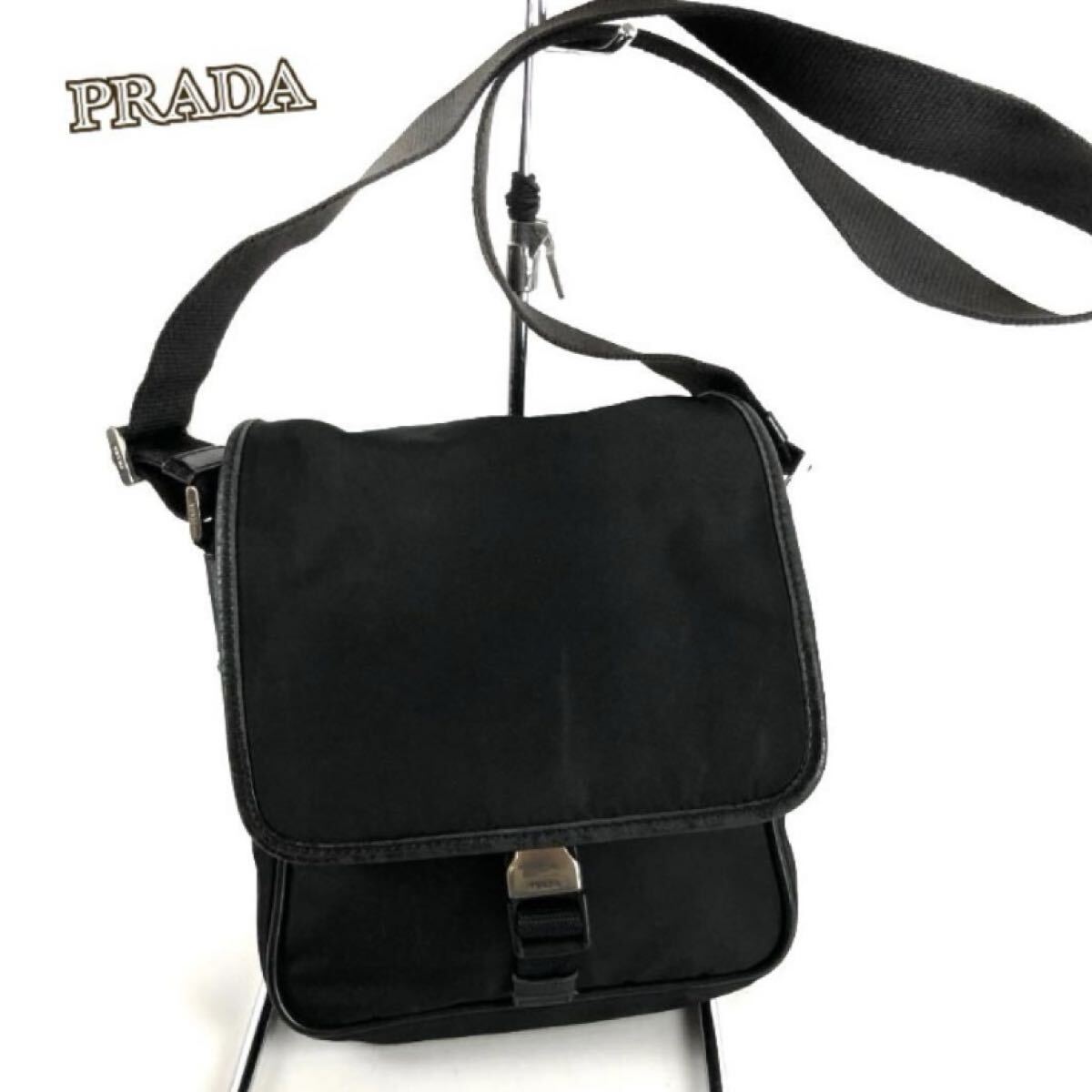 PRADA プラダ ショルダーバッグ ブラック レディース ブランド 黒 おしゃれ 人気 セール SALE bag 正規品 送料無料 斜め掛け ブランド拍卖