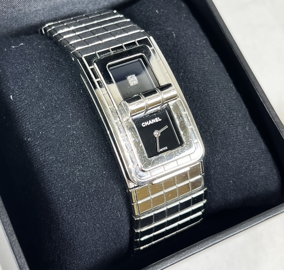 CHANEL シャネル コードココ 腕時計 H5144 クォーツ ステンレススティール ダイヤモンド1個(約0.05カラット) レディース シルバー拍卖