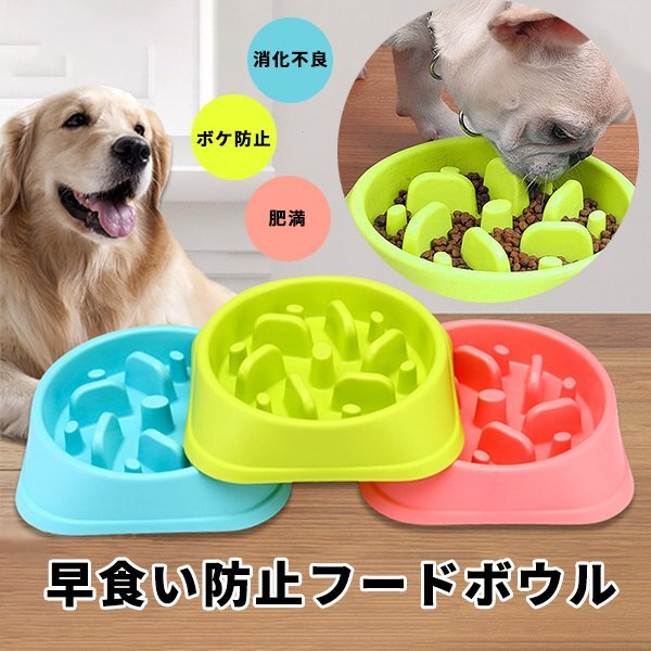 送料無料 早食い防止フードボウル(ポップ) 選べるカラー ペット 食器 犬 猫 餌入れ エサ入れ ペッドグッズ ペットフード スローフード拍卖