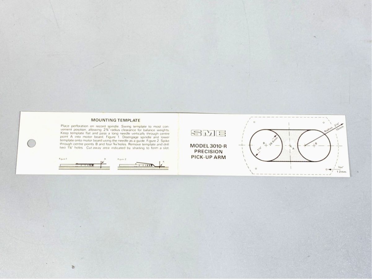 a1254 SME 3010-R 3010R トーンアーム 用 テンプレート拍卖