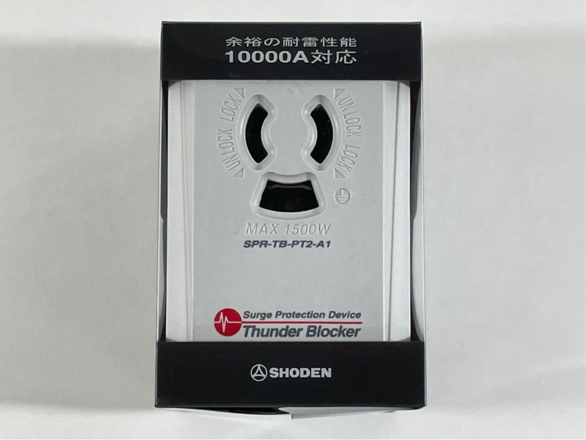 a3663 新品 未使用品 SHODEN SPR-TB-PT2-A1 サンダーブロッカー サージプロテクター 雷対策 取扱説明書付拍卖