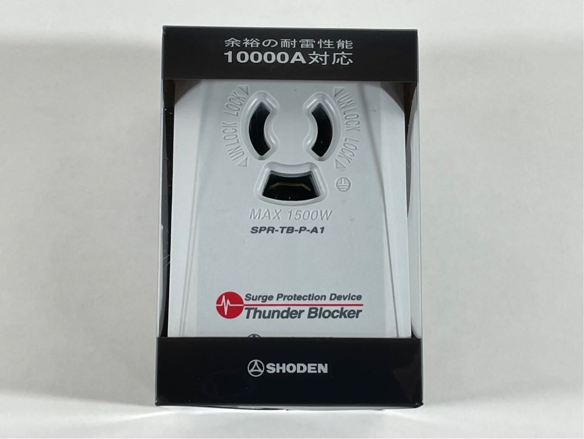 a3642 新品 未使用品 SHODEN SPR-TB-P-A1 サンダーブロッカー サージプロテクター 雷対策 取扱説明書付拍卖