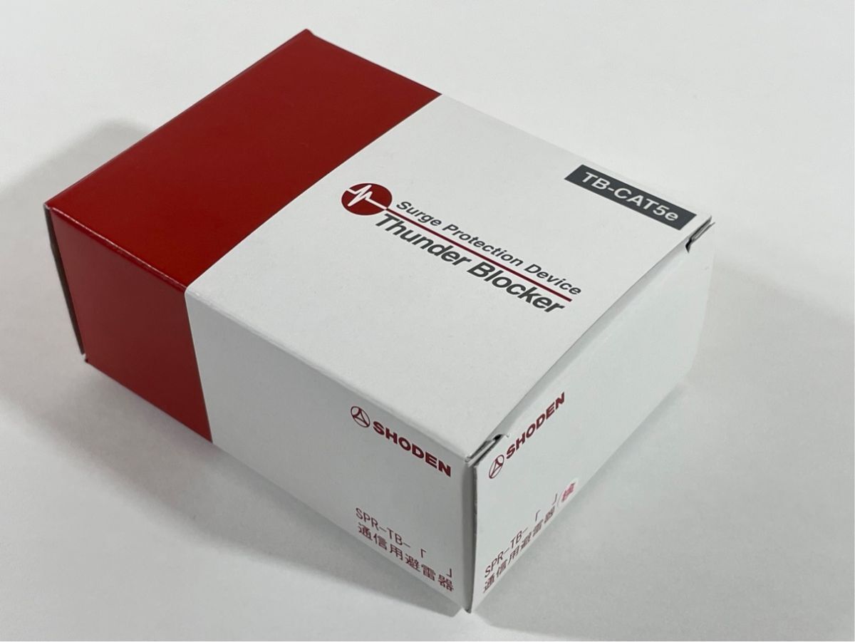 a3640 新品 未使用品 SHODEN SPR-TB-CAT5e サンダーブロッカー 通信用避雷器 雷対策 取扱説明書付拍卖