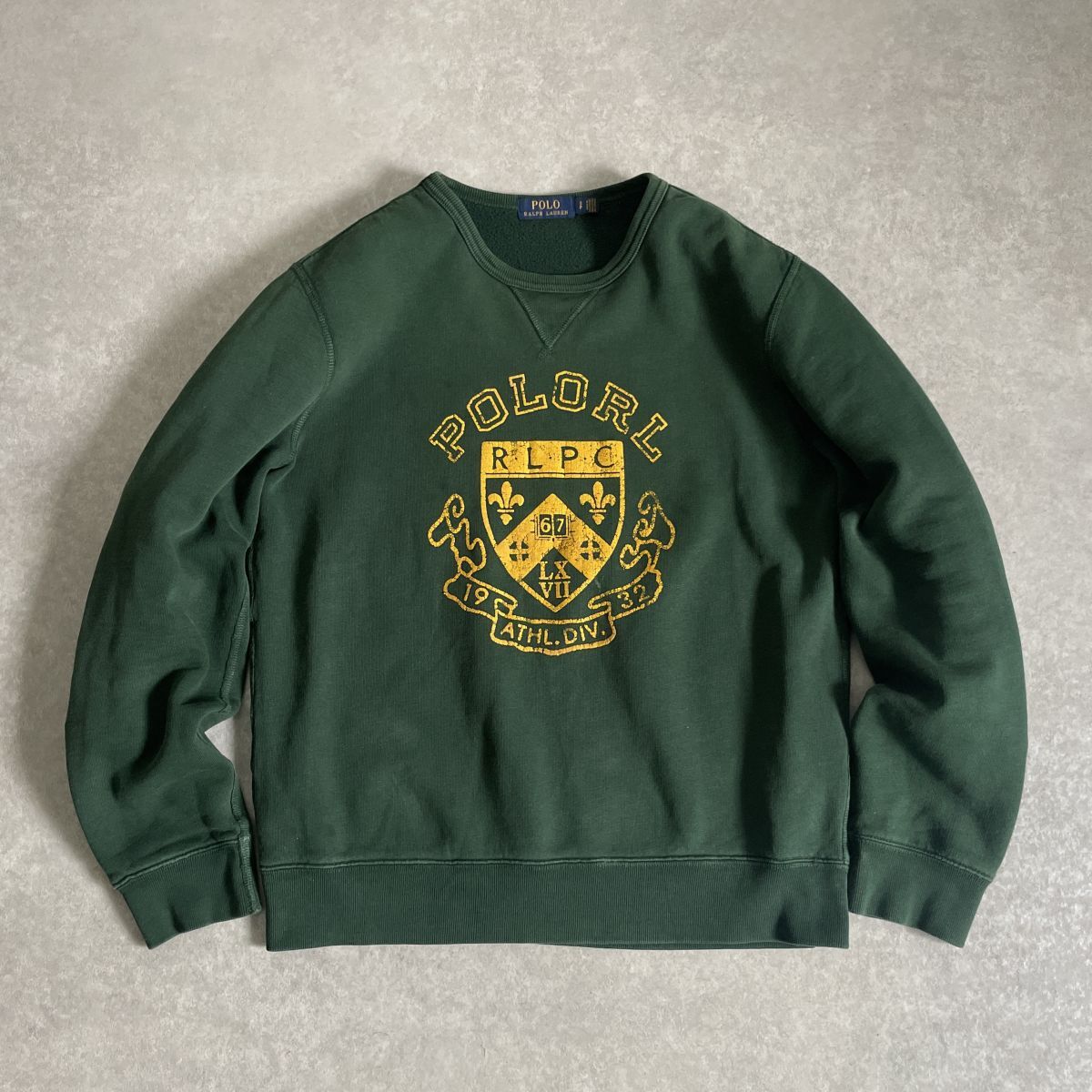 POLO RALPH LAUREN●S/P●エンブレムプリント 丸首 クルーネック プルオーバー スウェットシャツ●ラルフローレン拍卖