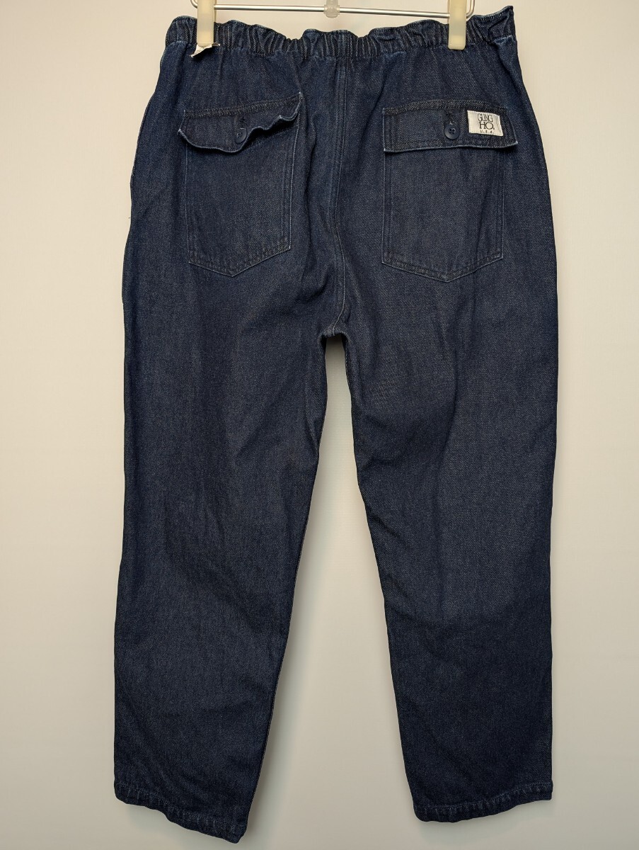 GUNG HO ガンホー デニム ベイカーパンツ Lサイズ インディゴ 濃紺拍卖