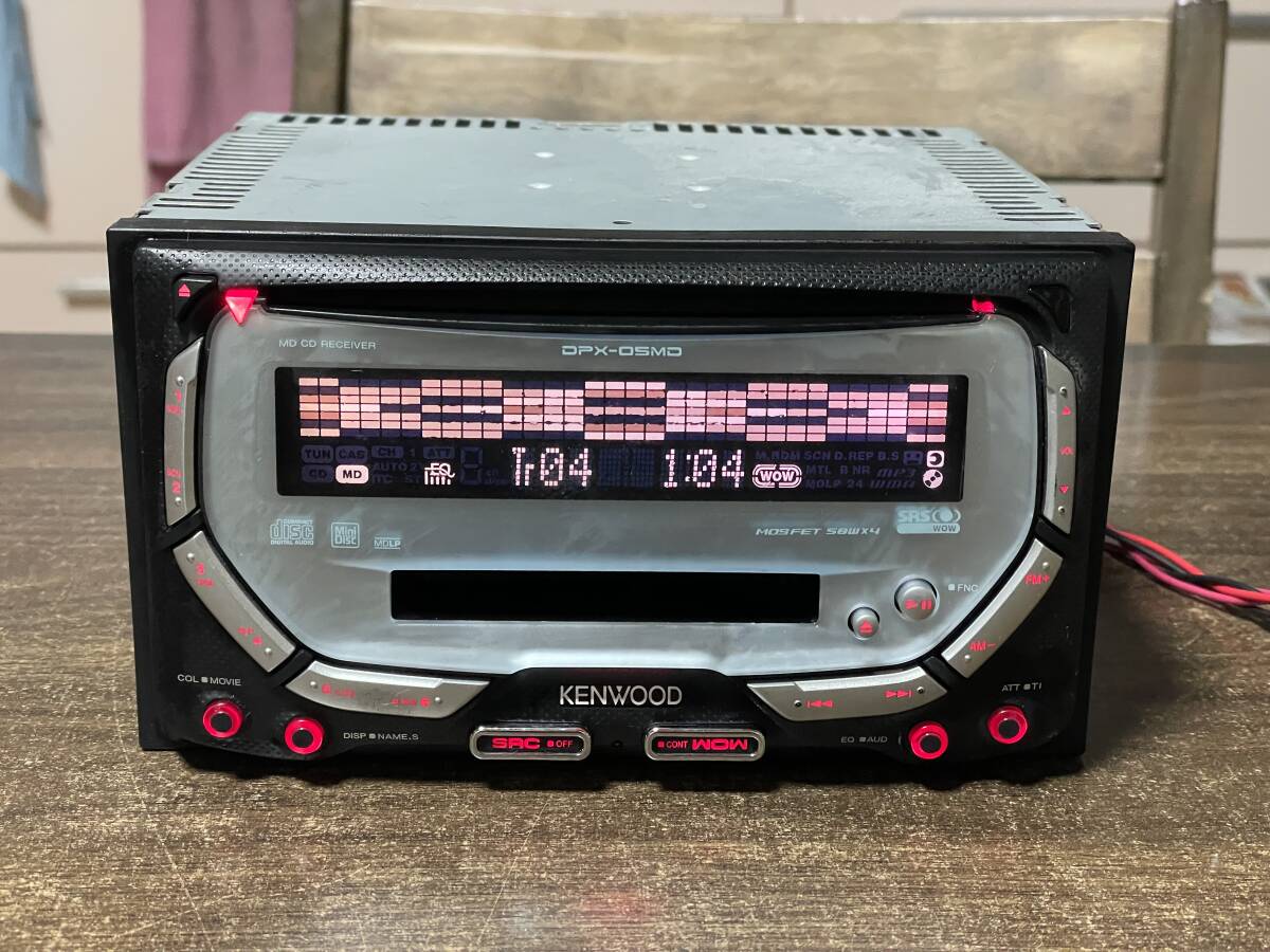 動作品□ケンウッド製2DIN CD/MDデッキ DPX-05MD 動作確認済拍卖