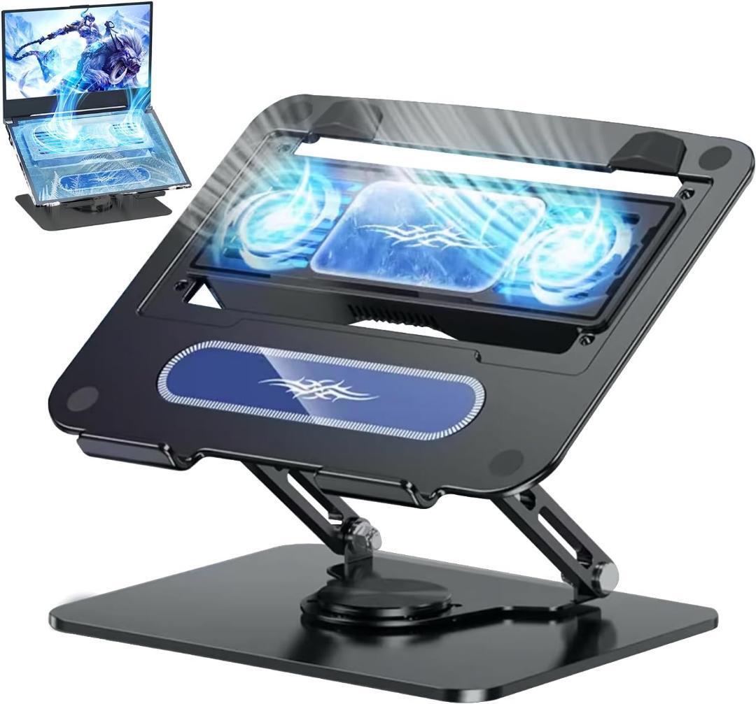 ノートパソコン冷却台 強力 冷却ファン 取り外し可能 カーボンスチール拍卖