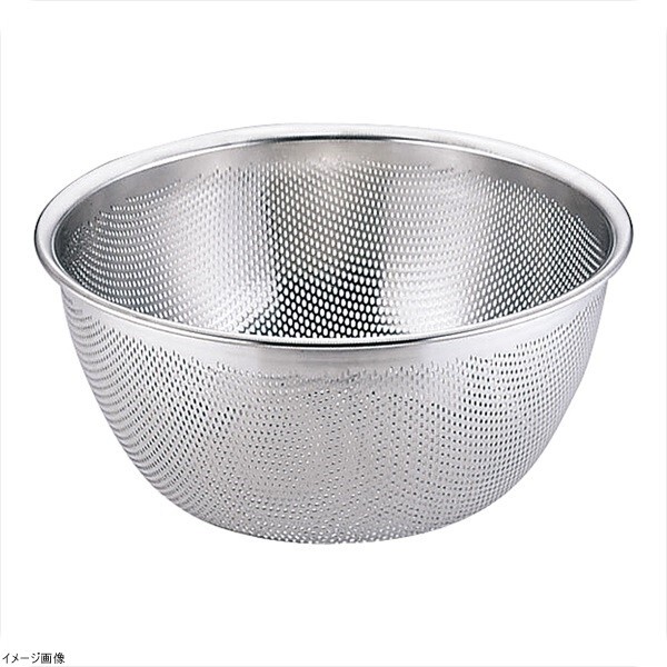 (18-8ステン) HACCPパンチング深型ざる 35cm拍卖