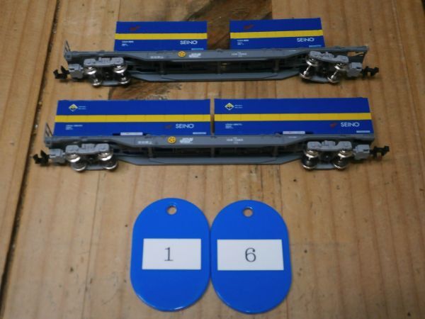 (16貨物編) 新品 (8723) コキ106-1080 (灰色) 2両 トミックス + U54A 西濃 2個 ・ U31A 西濃 2個 トミックス拍卖