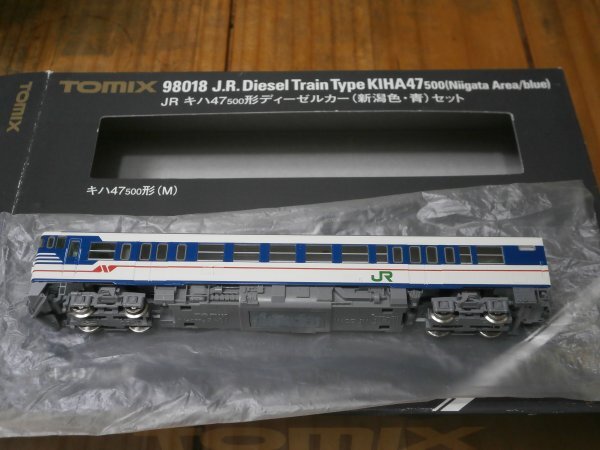 (気動車編1) 部品取付済 98018 キハ47-500 M車 新潟色・青色 1両  JR キハ47系 500 ばらし TOMIX 〔トミックス〕拍卖