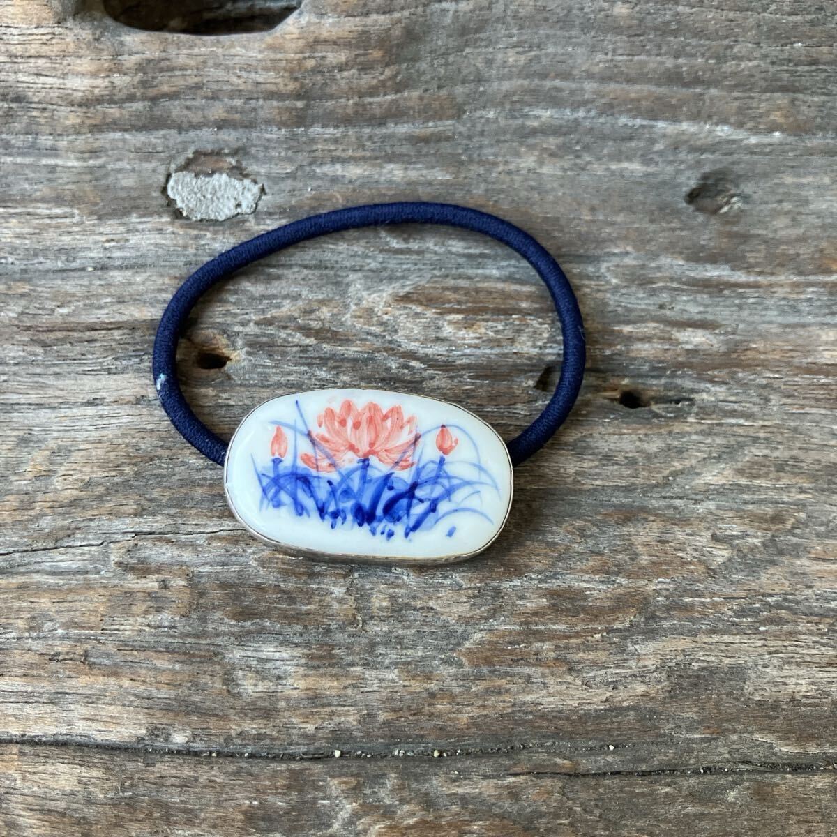 ガイジンメイド、手書きロータス陶器ヘアバンド拍卖