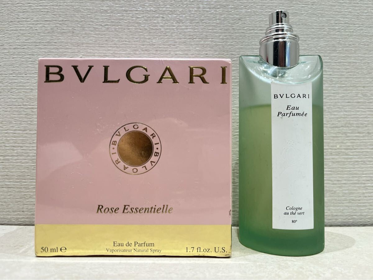 M9947【未開封品】 BVLGARI ブルガリ ローズエッセンシャル オードパルファム 50ml オ・パフメ 50ml 使用済品 残量9割 香水 2本おまとめ拍卖