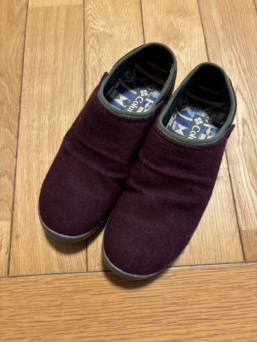 ◎美品 コロンビア 靴 ユニセックス 24センチ スリッポン  スニーカー 秋色 Columbia スリッポンタイプ拍卖